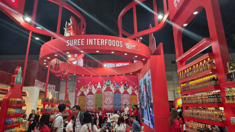 타이펙스 현장 — SUREE INTERFOODS 전시 부스